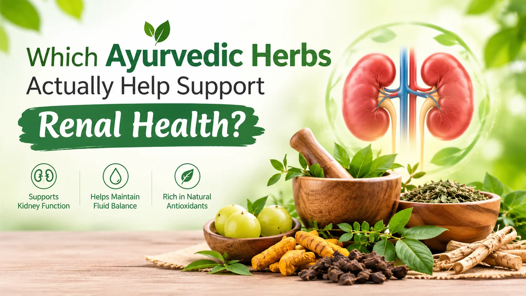 Which Ayurvedic herbs actually help support renal health?